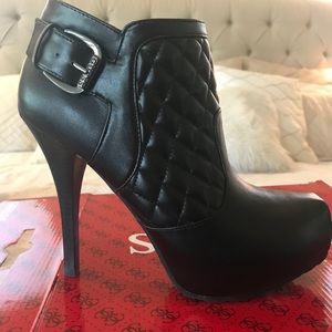 Guess high heel ankle boots